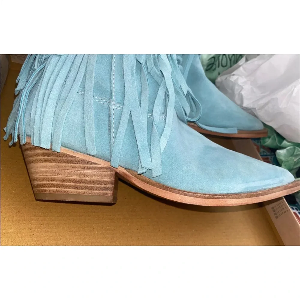 - Free people new boots “lawless” fringe boots suede 7 - Picture 4 of 8
